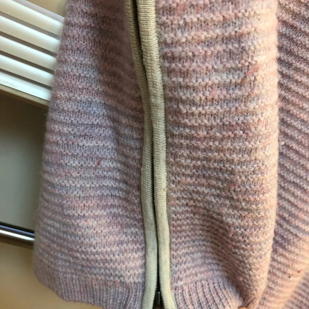J. Crew 100% Merino Wool Crew Neck Sweater with Zipper Sides